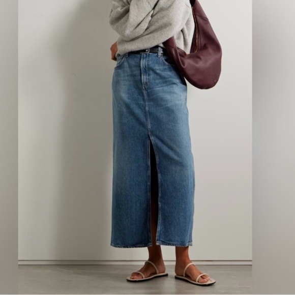 Agolde Dresses & Skirts - Agolde Blue Denim Maxi Skirt